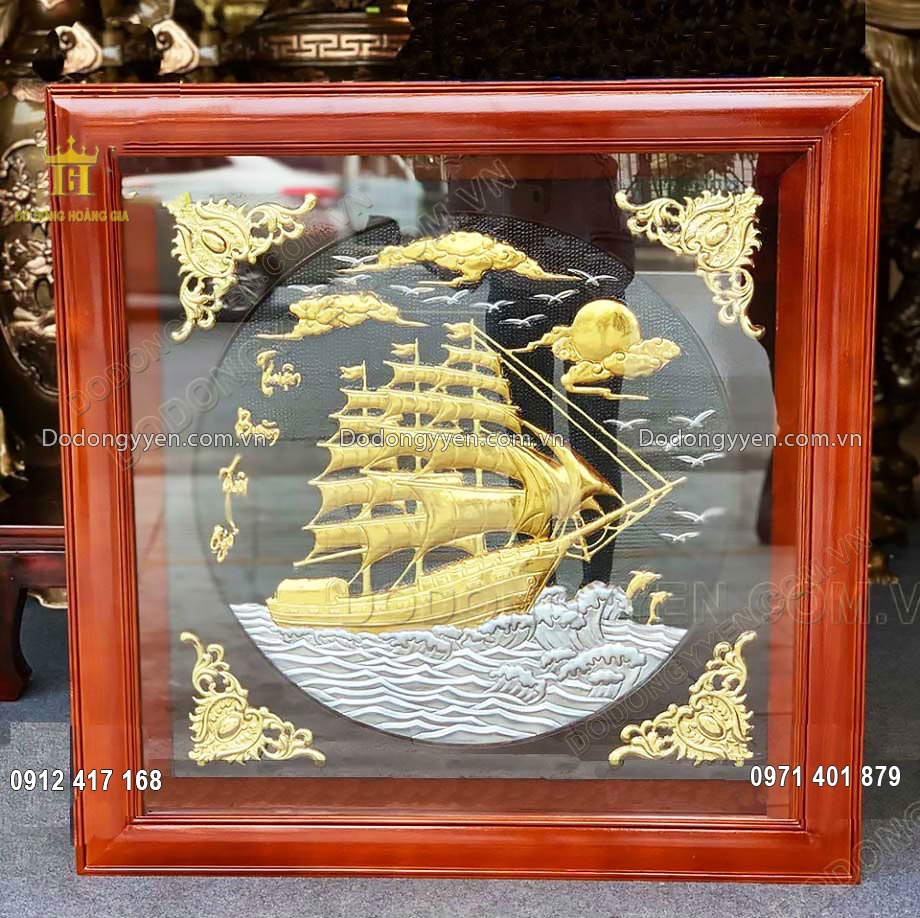 Tranh thuận buồm xu&ocirc;i gi&oacute; l&agrave; d&ograve;ng tranh đồng mang &yacute; nghĩa th&agrave;nh c&ocirc;ng, may mắn